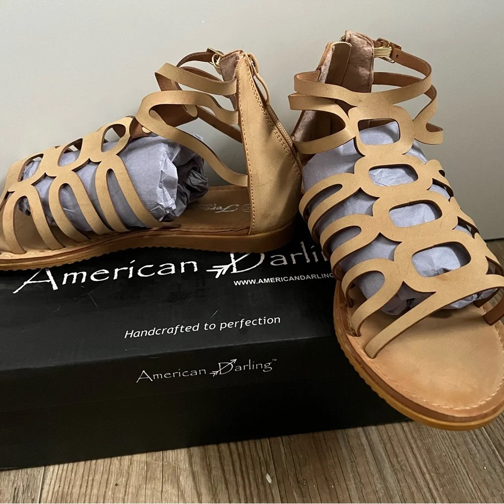 Gladiator tan sandals - Picture 6 of 6